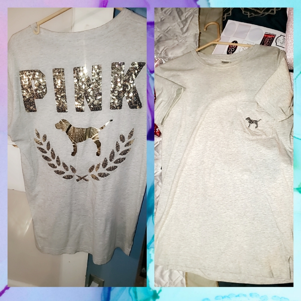 PINK bling shirt VS